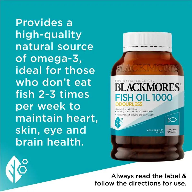 Blackmores 澳佳寶無腥味魚油400粒
