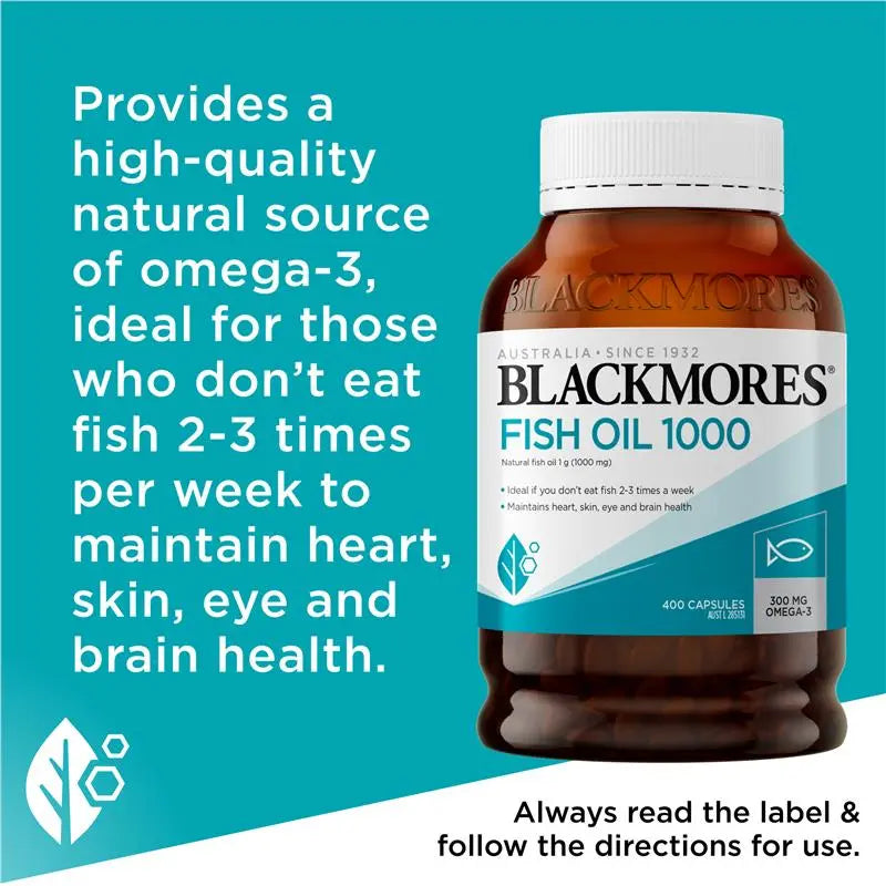 Blackmores 澳佳寶原味魚油400粒