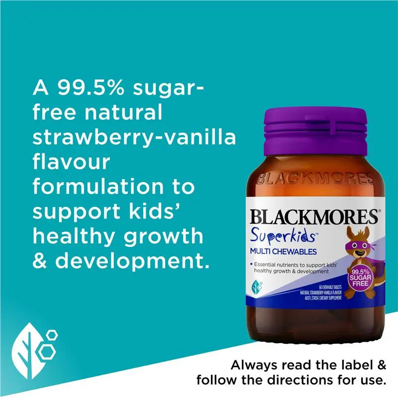 Blackmores 澳佳寶兒童複合維他命無糖咀嚼片60粒