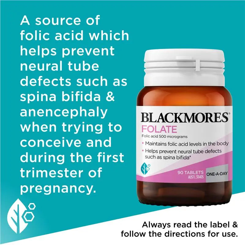 Blackmores 澳佳寶天然葉酸片90粒