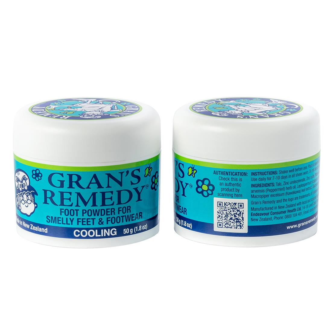 Gran's Remedy 老奶奶除臭粉 50g (藍色-薄荷)
