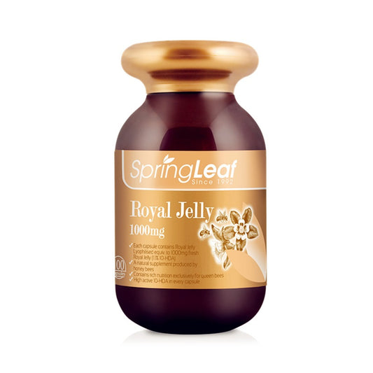 Spring Leaf 蜂王乳膠囊1000mg 100粒