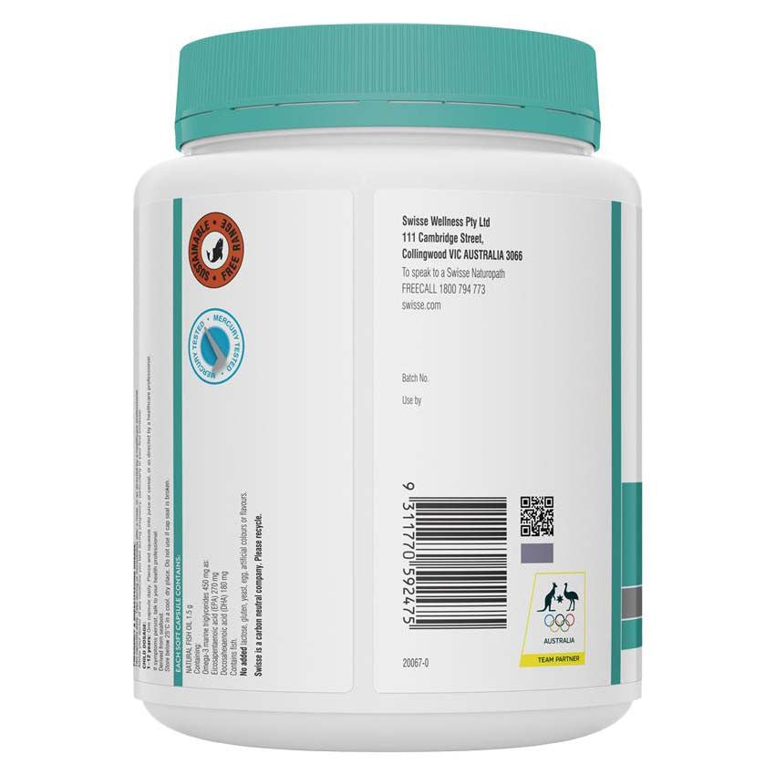Swisse 深海無腥味魚油1500mg 400粒