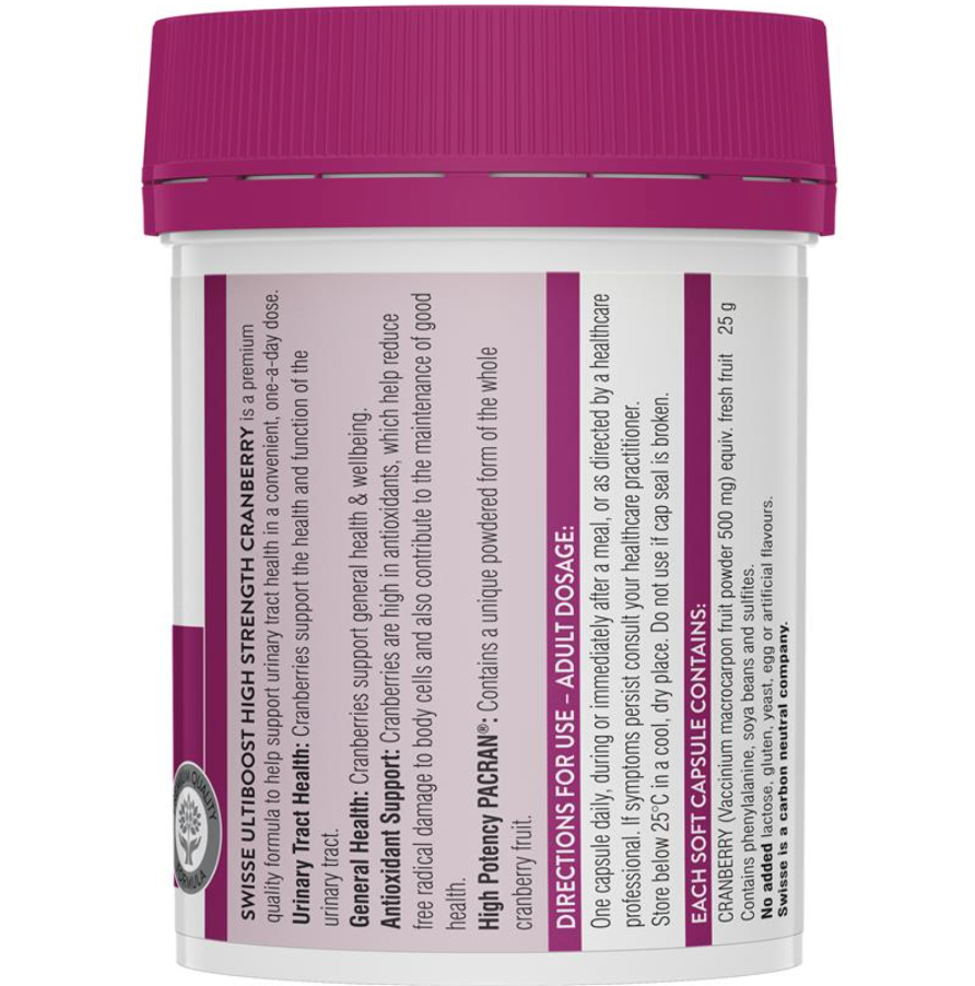 Swisse 高濃度蔓越莓精華膠囊90粒