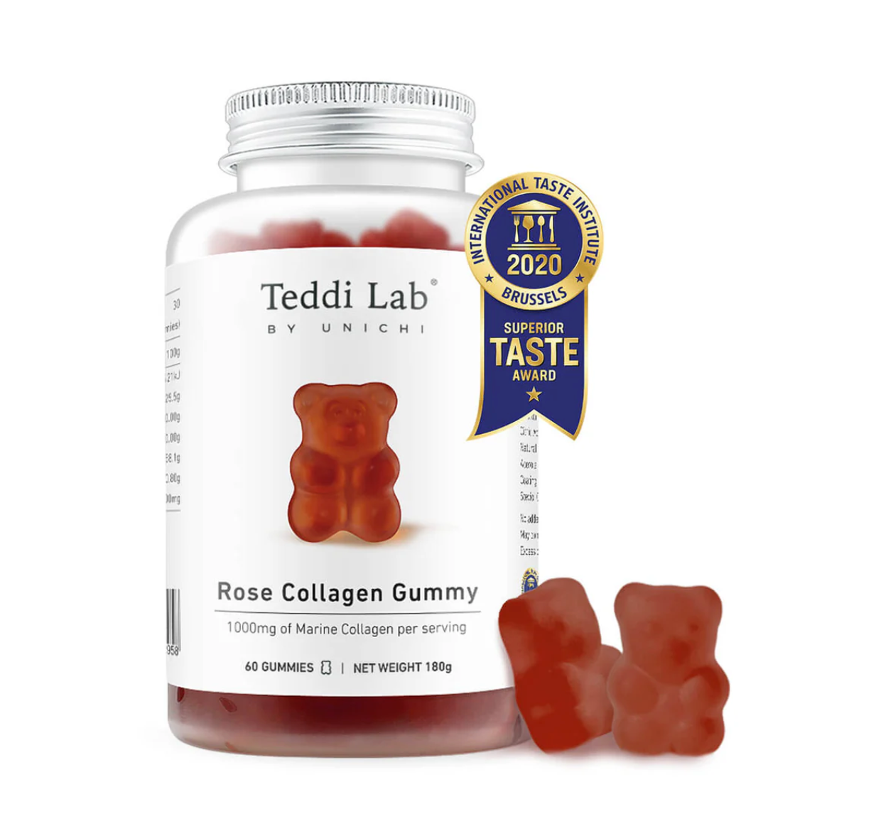 Unichi玫瑰膠原蛋白小熊軟糖60粒