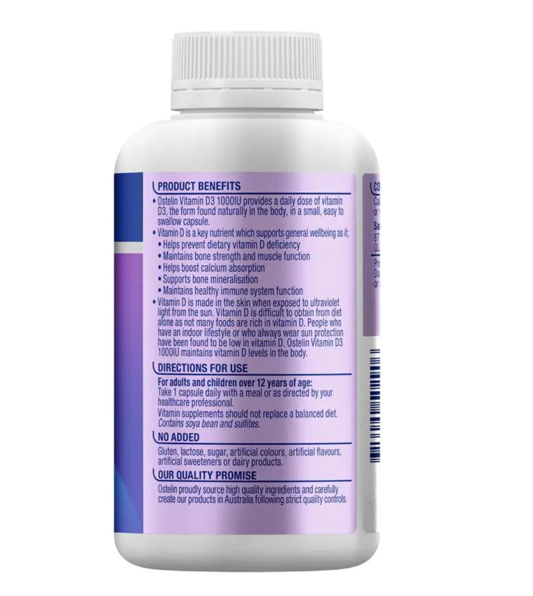 Ostelin 奧斯特林成人維生素1000IU D3 300粒