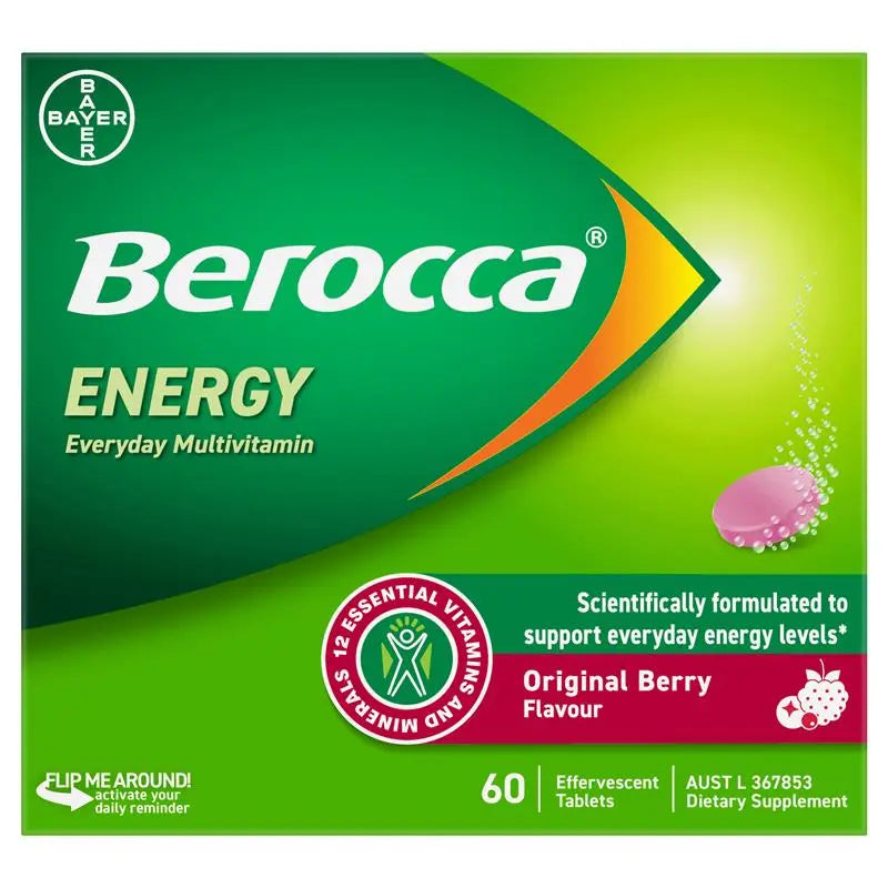 Berocca 拜為佳維生素發泡錠 60片（莓果風味）