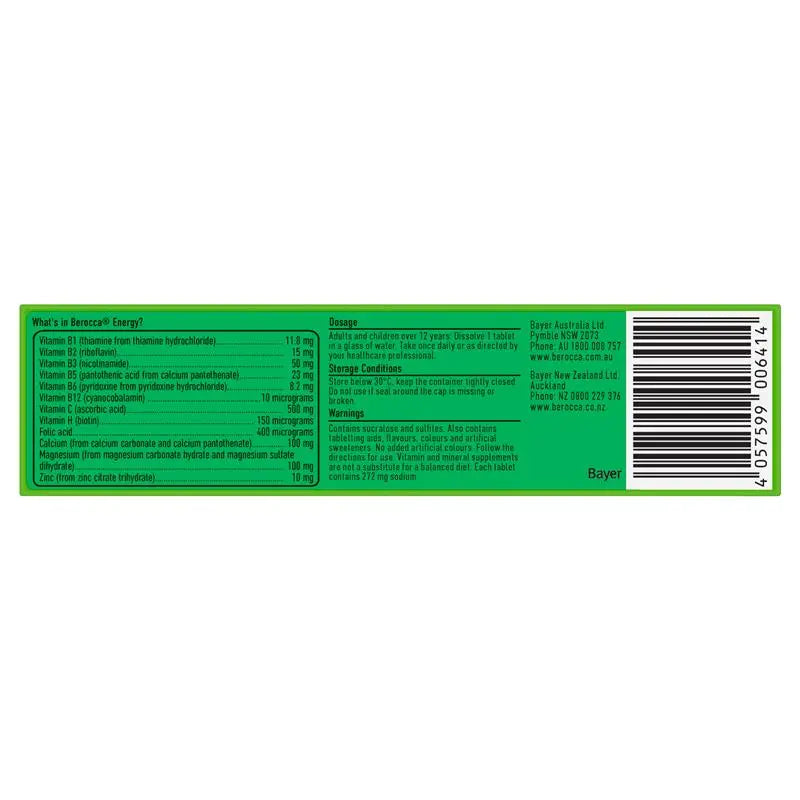 Berocca 拜為佳維生素發泡錠 60片（莓果風味）