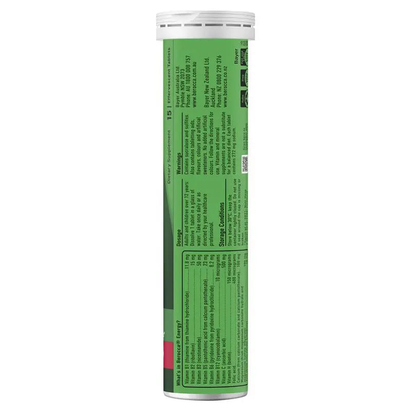 Berocca 拜為佳維生素發泡錠 60片（莓果風味）