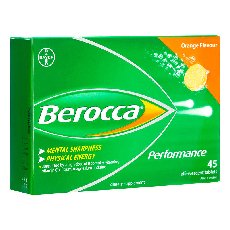 Berocca 拜為佳維生素發泡錠 45片（橘子風味）