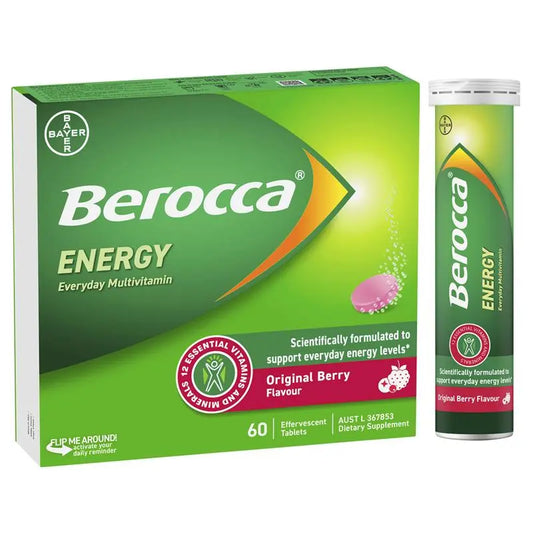 Berocca 拜為佳維生素發泡錠 60片（莓果風味）