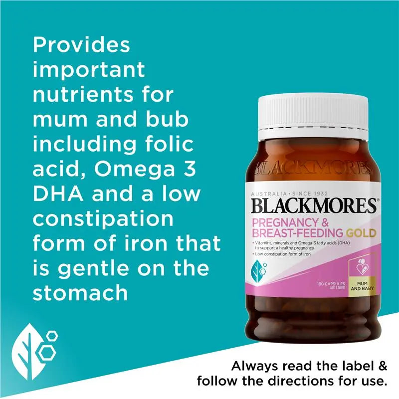 Blackmores 澳佳寶孕婦黃金素180粒