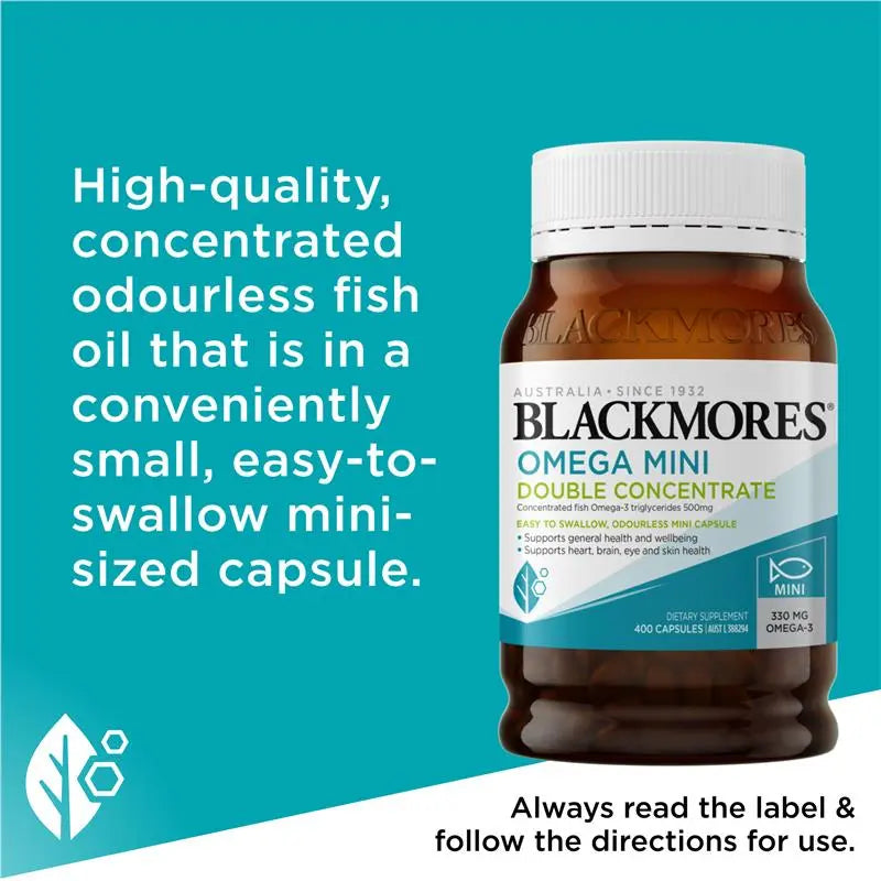 Blackmores 澳佳寶無腥味迷你魚油加強版400粒