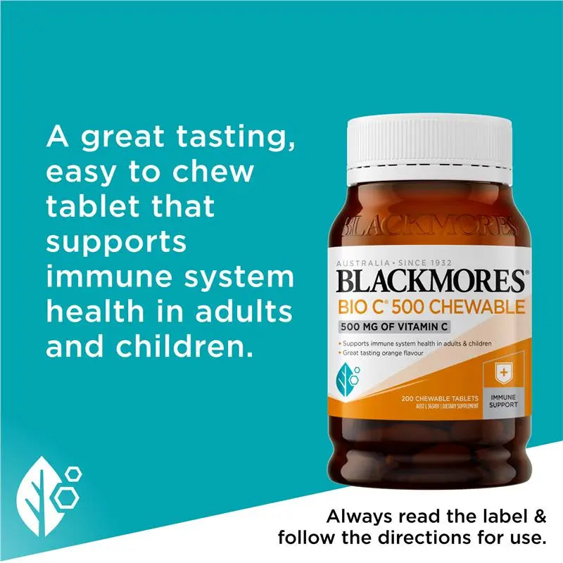 Blackmores 澳佳寶維他命C 500mg 咀嚼片200粒