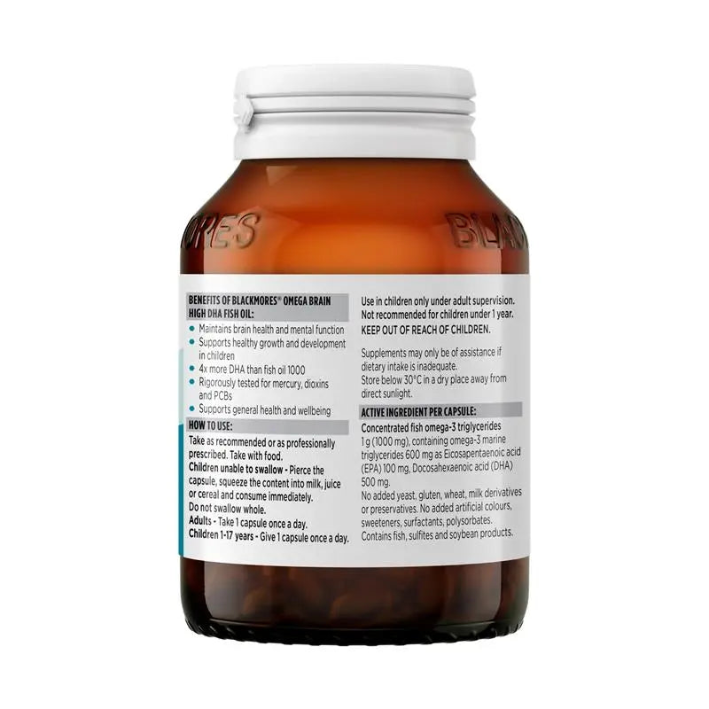 Blackmores 澳佳寶健腦Omega高含量DHA60粒