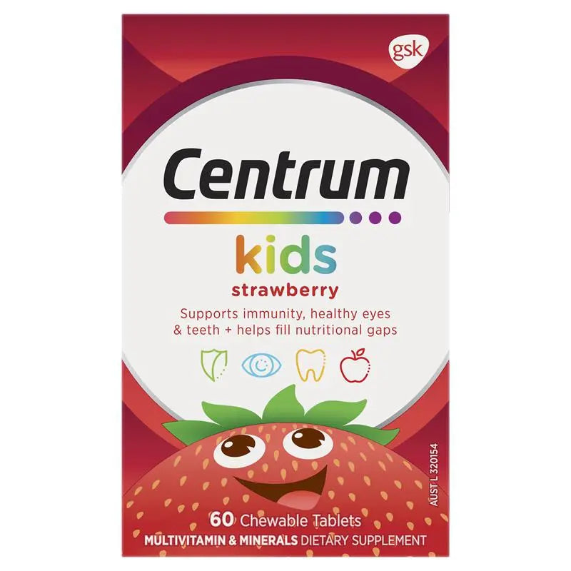 Centrum 善存複合兒童維他命咀嚼片60粒（草莓味）