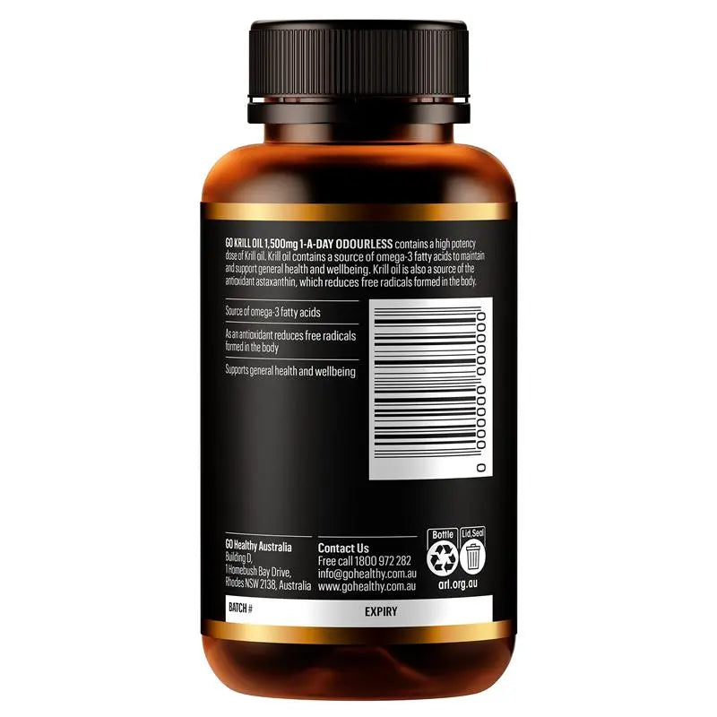 GO Healthy 磷蝦油 1500mg 60粒