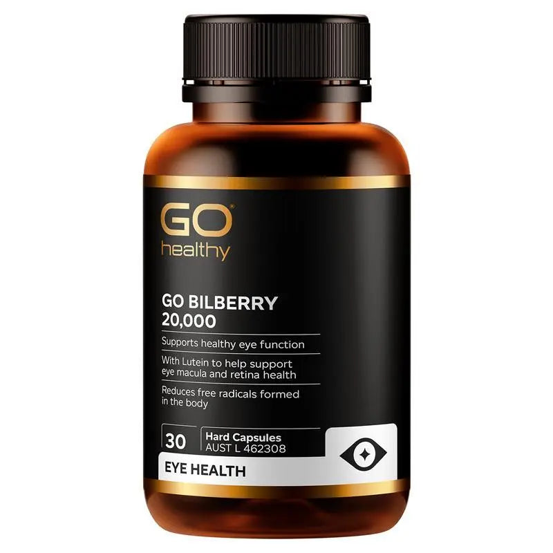 GO Healthy 高濃度藍莓越橘護眼片 30粒