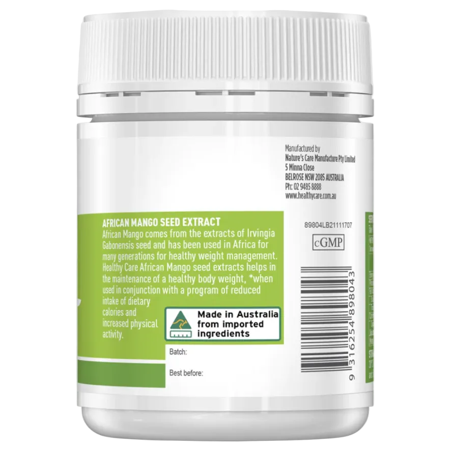 Healthy Care 非洲芒果籽瘦身膠囊 60粒