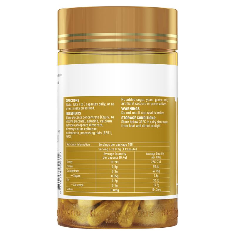 Healthy Care 羊胎素膠囊 5000mg 100粒