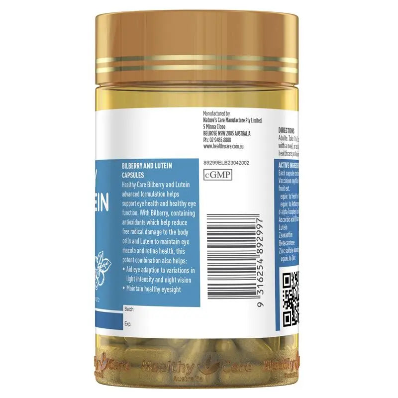 Healthy Care 藍莓越橘護眼片 120粒