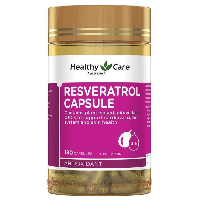 Healthy Care 葡萄白藜蘆醇膠囊 180粒