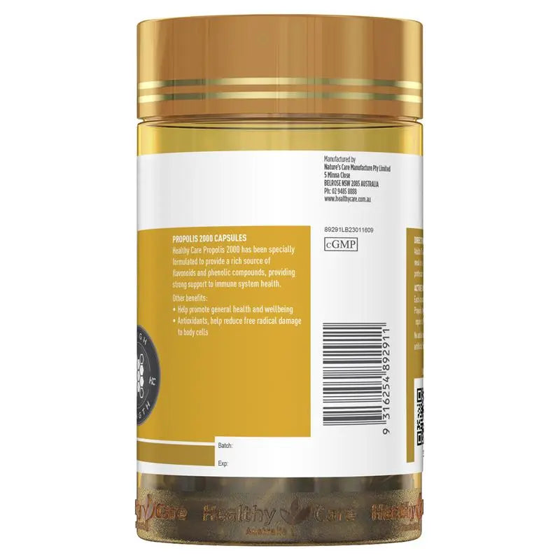 Healthy Care 黑蜂膠膠囊 2000mg 200粒