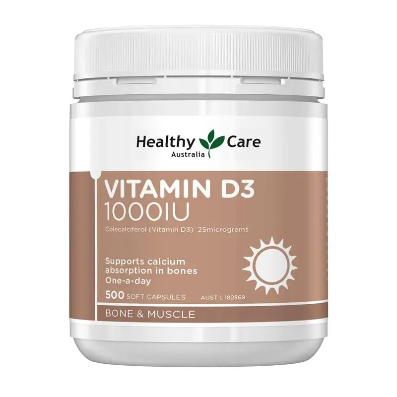 Healthy Care 維生素D3膠囊 500粒
