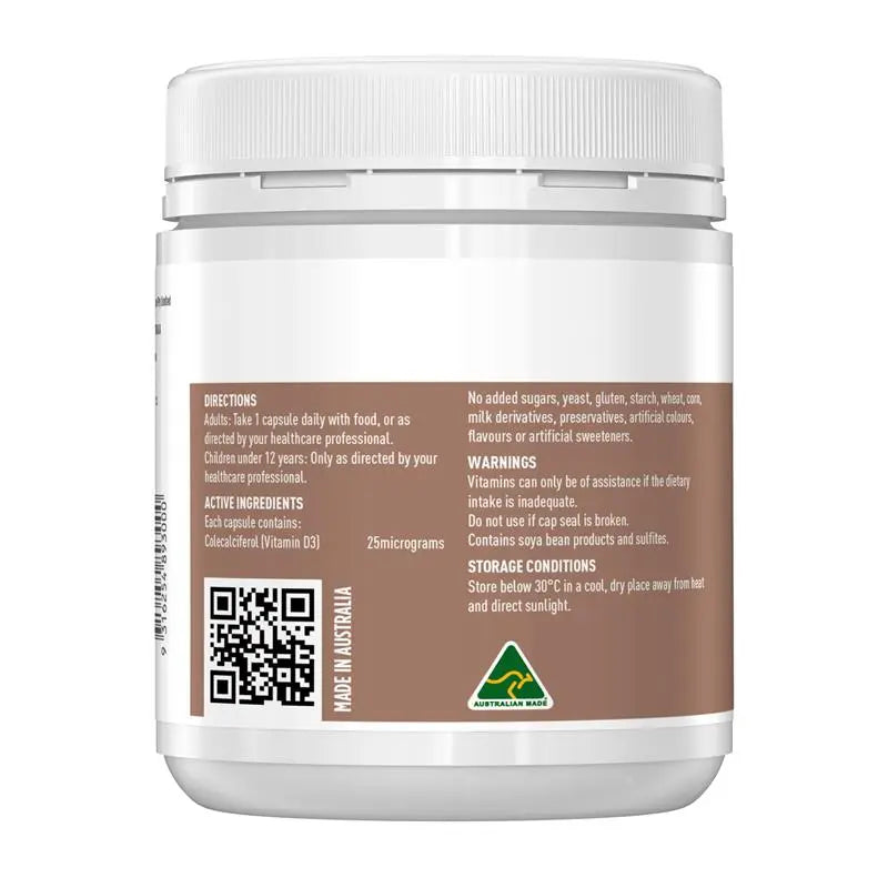 Healthy Care 維生素D3膠囊 500粒