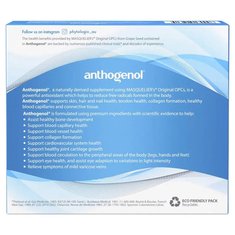 Anthogenol 月光寶抗氧化花青素葡萄籽精華100粒