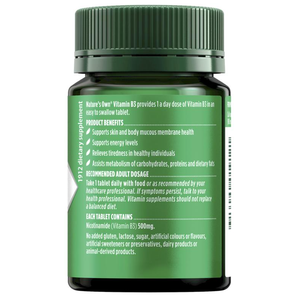 Nature's Own 自然澳維他命B3(500mg)營養片60片