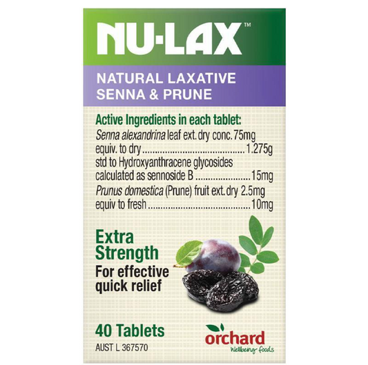 Nu-Lax樂康片加強版西梅果蔬片40粒