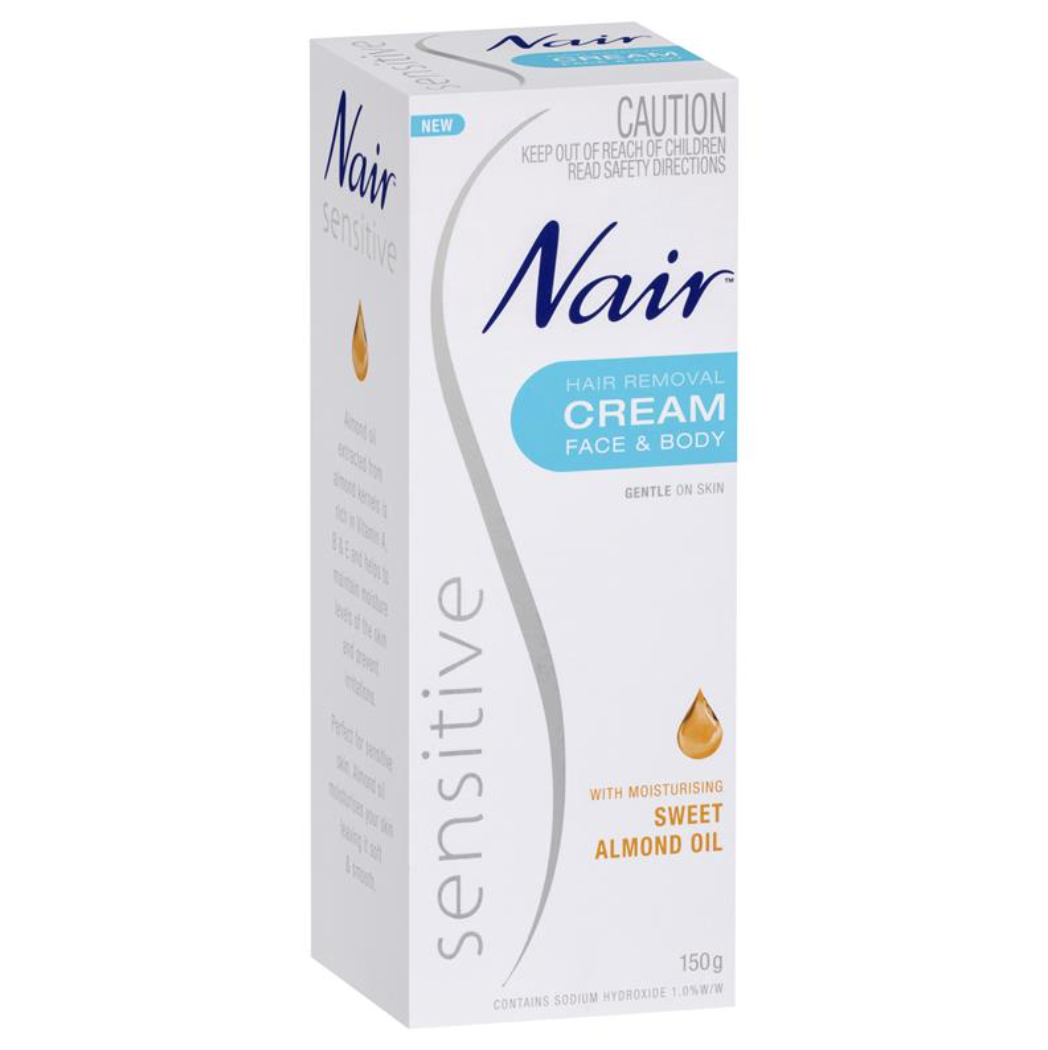 Nair 敏感肌膚專用面部身體脫毛膏150g
