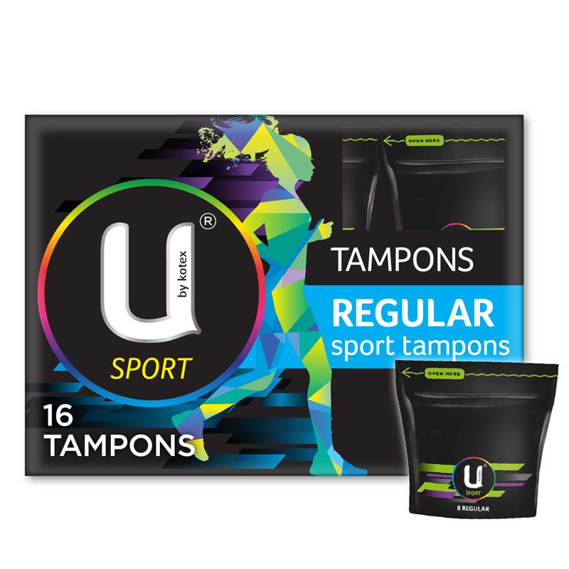 U By Kotex 運動衛生棉條(一般流量型)16包