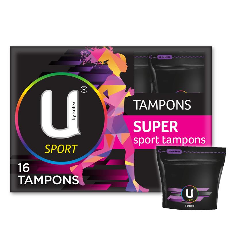 U By Kotex 運動衛生棉條(量多型)16 包
